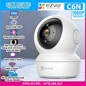 Camera Wifi 360° 2MP EZVIZ C6N 1080P hàng chính hãng