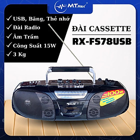 Đài Radio Cassette RX FS78USB – Âm Thanh Hay, Loa Nghe Nhạc Kết Hợp Đài Radio HÀNG CHÍNH HÃNG