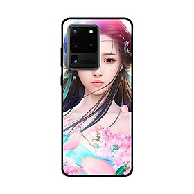 Ốp Lưng Dành Cho Samsung Galaxy S20 Ultra mẫu Cung Nữ Anh Đào - Hàng Chính Hãng