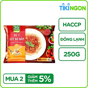 Mỳ ý xốt bò bằm SG Food Đông Lạnh 250g