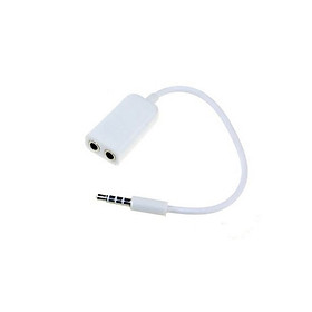 Cáp chia 2 audio 3.5mm 1 ra 2 dùng cho điện thoại