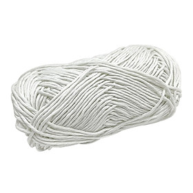 50g Fluorescent Glow Yarn DIY Weave Scarf White