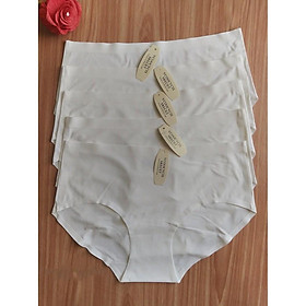 Combo 05 Quần lót su trơn màu trắng từ 35kg đến 60 kg