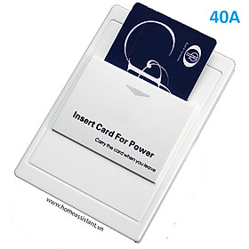 Mua Công Tắc Thẻ Từ Khách Sạn Tiết Kiệm Điện Chữ Nhật 40A KS03