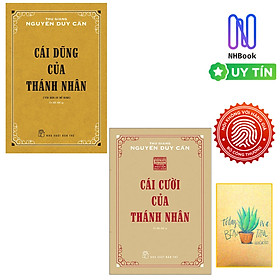 Hình ảnh Combo Cái Cười Của Thánh Nhân và Cái Dũng Của Thánh Nhân ( Tặng Kèm Sổ Tay Xương Rồng)