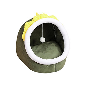 Cat Bed Pet House Furniture Cushion Dog Large Anti Slip Bottom Basket Comfortable Nest Kennel Pad Sleeping Bed for Indoor Cats Rabbit Kitten - L