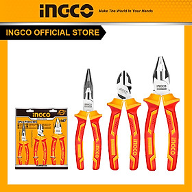 Mua Bộ 3 kềm răng  cắt   mũi nhọn cách điện ingco HIKPS28318