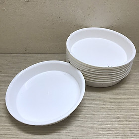 10 Khay Đĩa Lót Đế Chậu D150 - Màu Trắng