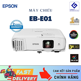 Máy Chiếu Ảnh Epson EB-E01, 3300 Ansi Lumens, XGA (1024 X 768) - Hàng Chính hãng 