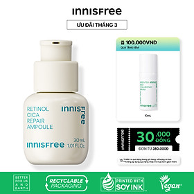 Tinh chất dưỡng phục hồi da innisfree Retinol Cica Repair Ampoule 30 mL (New2023)