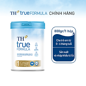 Sản phẩm dinh dưỡng công thức cho trẻ từ 0 đến 6 tháng tuổi TH True Formula 1 800g