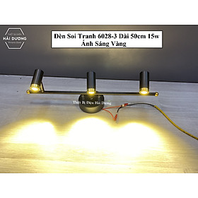 Mua Đèn soi tranh - 3 Đèn chiếu sáng 6028-3 - 3268-3 Ánh Sáng Vàng - Điều chỉnh được góc chiếu