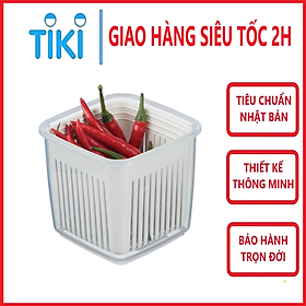 Hộp đựng hành tỏi, Nắp vặn kín niêm phong tốt, không bay mùi - Chính hãng inochi, tiêu chuẩn nhật bản