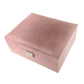 Box Double Layer Organizer Storage Case for  Earring Necklace