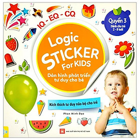 Logic sticker for kids - dán hình phát triển tư duy cho bé - quyển 3