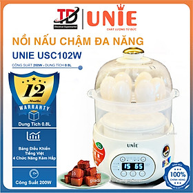 Mua Nồi Nấu Chậm Đa Năng UNIE USC102W  Chưng Hấp  Hầm  Nấu Giữ Trọn Dưỡng Chất  Hàng Chính Hãng