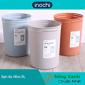 Mua Sọt rác Inochi - Hiro 5L màu Xanh/Ghi/Nâu