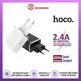 Mua Combo Củ Sạc Chính Hãng Hoco C43A 2.4A + Tặng Dây Cáp Micro Usb