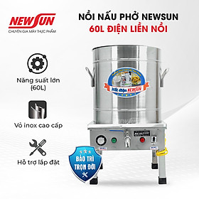 Mua Nồi Nấu Phở Điện Liền Nồi NEWSUN  Inox 304 - Hàng Chính Hãng
