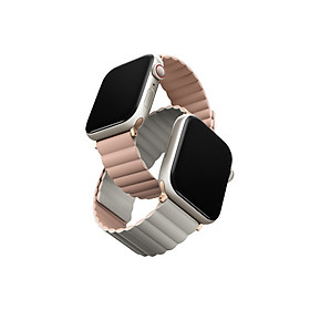 [Hàng chính hãng] - Dây đeo UNIQ Revix Reversible Magnetic Silicone Strap (42/44/45mm) dành cho Apple Watch 1~7/ SE