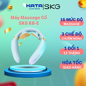Máy Massage Cổ SKG K6E- Tấm điện cực mạ vàng 24K mát-xa cho da nhạy cảm, không gây mẩn ngứa, khó chịu