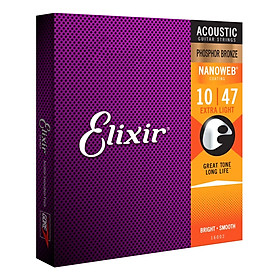 Mua Dây Đàn Guitar Acoustic Elixir 16047 (Cỡ 10)