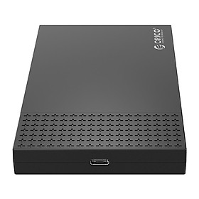 Hộp Đựng Ổ Cứng ORICO 2526C3-BK (Đen) 2.5"" SSD/HDD SATA 3 USB 3.1 Type-C Hàng Chính Hãng