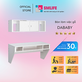 Bàn làm việc, bàn học gỗ hiện đại SMLIFE Dababy  | Gỗ MDF dày 17mm chống ẩm | D100xR50xC50cm - Màu