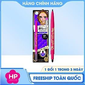 Bút Chì Sáp Kẻ Mí Mắt Chống Trôi Dạng Xoay Nét Vẽ Tự Nhiên Kissme Heroine Make Quick Eyeliner Màu Đen #01