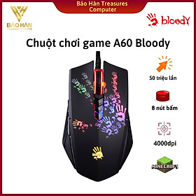 Chuột Chơi Game Có Dây Bloody A4tech 4000DPI - A60 - Hàng Chính Hãng