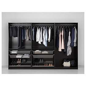 Mua Hệ Tủ quần áo acrylic màu đen 2m x 2m4 TA210