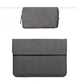 BAO DA, TÚI DA, CẶP DA CHỐNG SỐC CHO MACBOOK, LAPTOP, SURFACE KÈM VÍ ĐỰNG PHỤ KIỆN