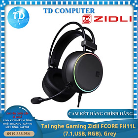 Mua Tai nghe chụp tai Zidli FH11L LED  ĐEN  (1 cổng USB  0 jack 3.5) - Hàng chính hãng PATECH phân phối