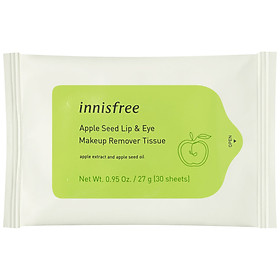 Khăn Ướt Tẩy Trang Innisfree Apple Seed Cleansing Tissue (30 Tờ) - 131171064