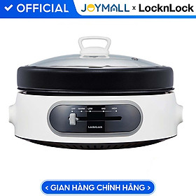 Mua Nồi điện đa năng LocknLock 2 trong 1 nướng lẩu tối ưu 4 chế độ nhiệt (4 Lít)- EJP544WHT - Hàng chính hãng