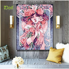 Mua Tranh sơn dầu số hoá tự tô màu DALI Nàng thơ tiên nữ N059