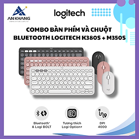 Combo Bàn phím và chuột Bluetooth Logitech K380s + M350s - Easy-Switch, Slient - Hàng Chính Hãng - Bảo Hành 12 Tháng