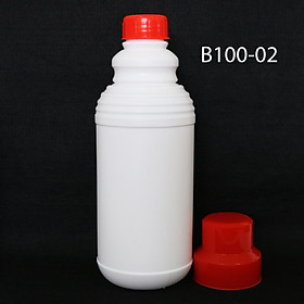 Chai nhựa HPDE 1000mL có nắp đong thể tích - Mẫu B100-02