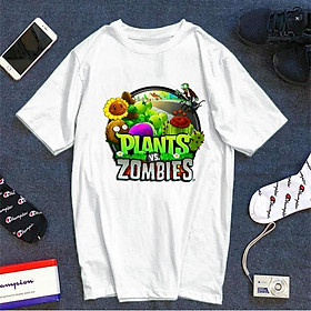 Áo thun Plant vs Zombie hoạt hình độc đẹp cá tính