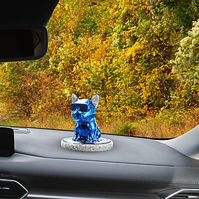 Car Aroma Ornaments Simulation Shaking Head Dog Decor for Car Dashboard