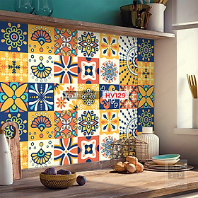 Mua Decal gạch bông trang trí dán bếp  dán tường - mã HV129