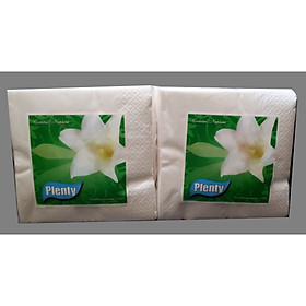 Combo 2 gói Khăn Giấy Ăn PLENTY 2 Lớp 100 Tờ gói