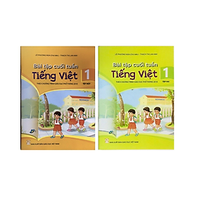 Sách - Combo Bài tập cuối tuần Tiếng Việt 1 (Tập 1 + Tập 2)