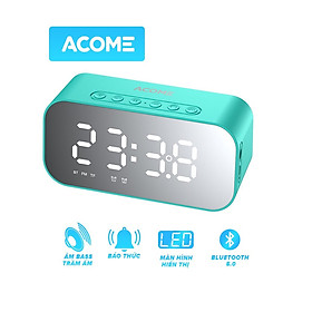 Mua Loa Bluetooth đồng hồ 3in1 ACOME A5  âm thanh HD sắc nét  âm bass trầm ấm công suất 5W phát được đài FM - HÀNG CHÍNH HÃNG