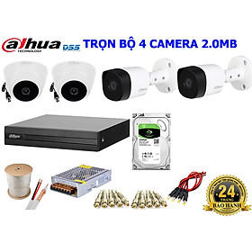 Mua Trọn bộ 4 camera chính hãng Dahua HD1080