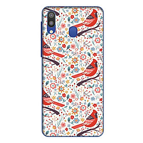 Ốp lưng điện thoại Samsung Galaxy M20 hình Chim và Hoa
