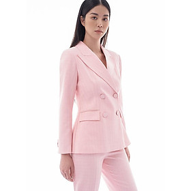 Áo Blazer kiểu 4 cúc màu hồng nhạt 2NDDATE BL023LP