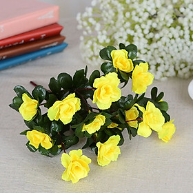 Cụm hoa đỗ quyên giả - dài 40cm - 12 nhánh - Cây giả, hoa lụa trang trí nhà cửa