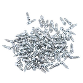100Pcs 12mm Snow Non-slip Spike Wheel Tyres Screw Studs for Bicycle Bikes Scooter