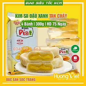 Bánh pía kim sa Tân Huê Viên trứng muối tan chảy 10 vị bánh pía Sóc Trăng